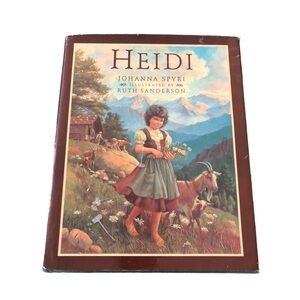 VTG 1984 Hardcover Book “Heidi” Years Of Learning & Travel Johanna Spyri 283 PP